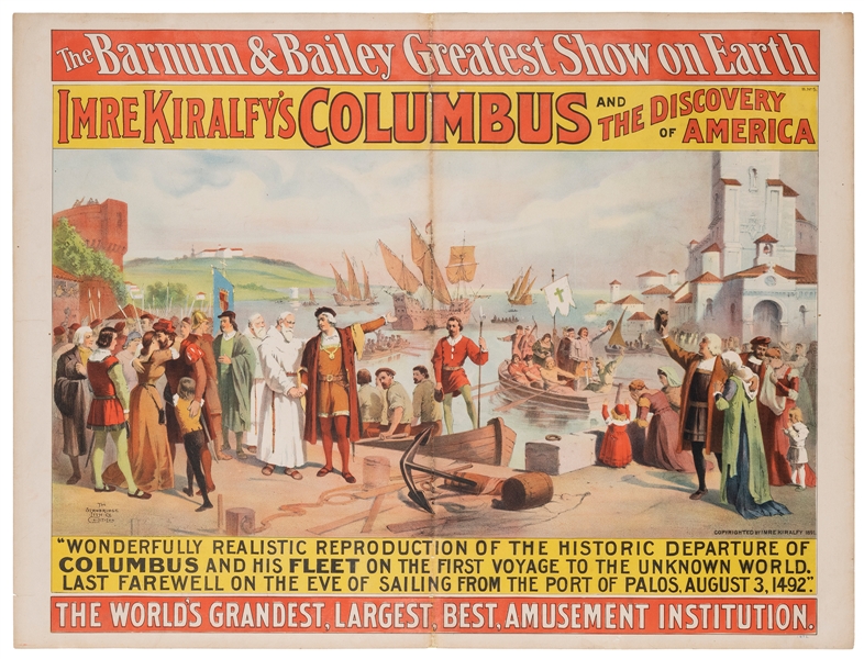  Barnum & Bailey Greatest Show on Earth / Imre Kiralfy’s Col...
