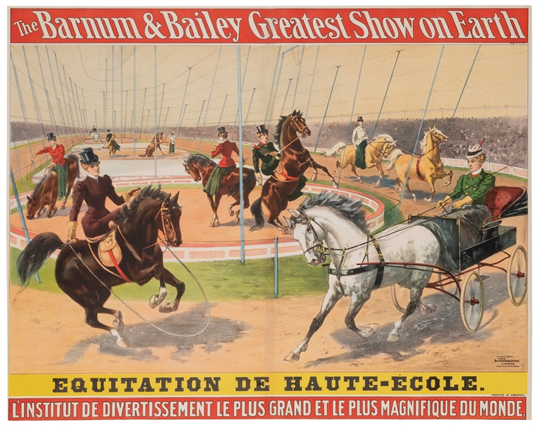 Barnum & Bailey Greatest Show on Earth / Equitation de Haut...