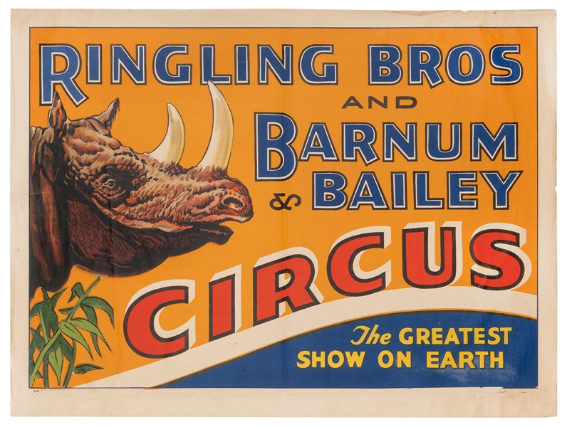  Ringling Bros. and Barnum & Bailey Circus / [Rhinoceros]. C...