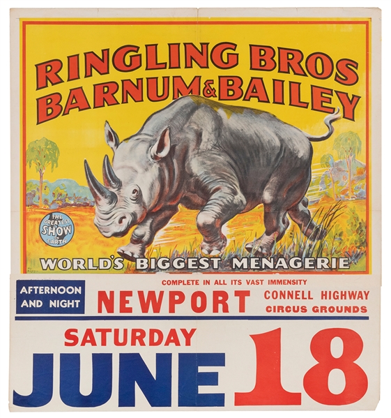  BAILEY, Bill (American). Ringling Bros. and Barnum & Bailey...