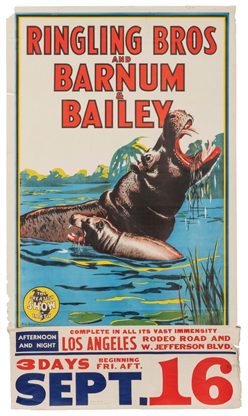  BAILEY, Bill. Ringling Bros. and Barnum & Bailey Circus / [...