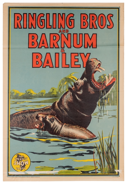  Ringling Bros. and Barnum & Bailey Circus / [Hippos]. Circa...