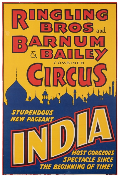  Ringling Bros. and Barnum & Bailey Circus / India. 1940s. O...