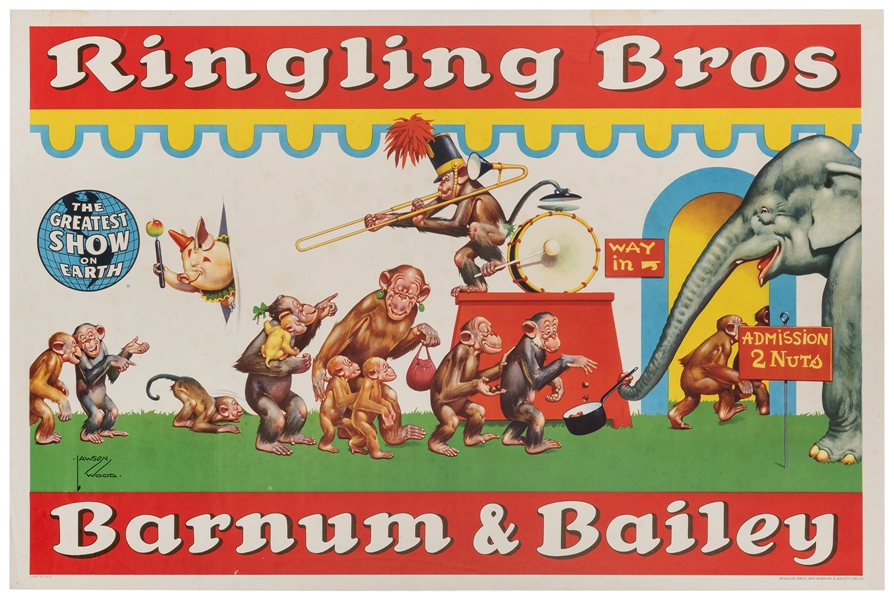  WOOD, Lawson (English, 1878-1957). Ringling Bros. and Barnu...