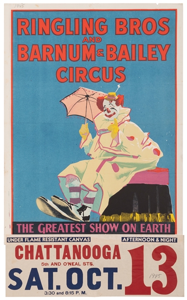  Ringling Bros. and Barnum & Bailey / [Clown with Parasol]. ...