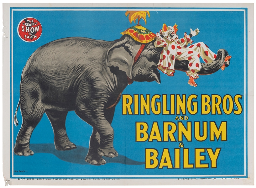  BAILEY, Bill (American). Ringling Bros. and Barnum & Bailey...