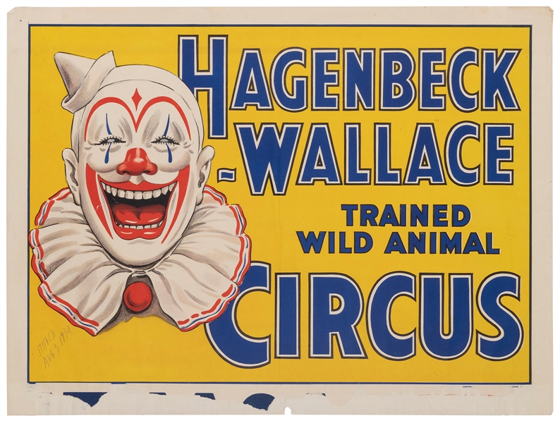  Hagenbeck-Wallace Trained Wild Animal Circus. Chicago: Cent...