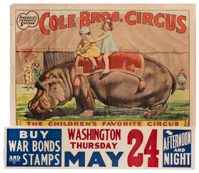  Cole Bros. Circus / The Children’s Favorite Circus. Erie Li...
