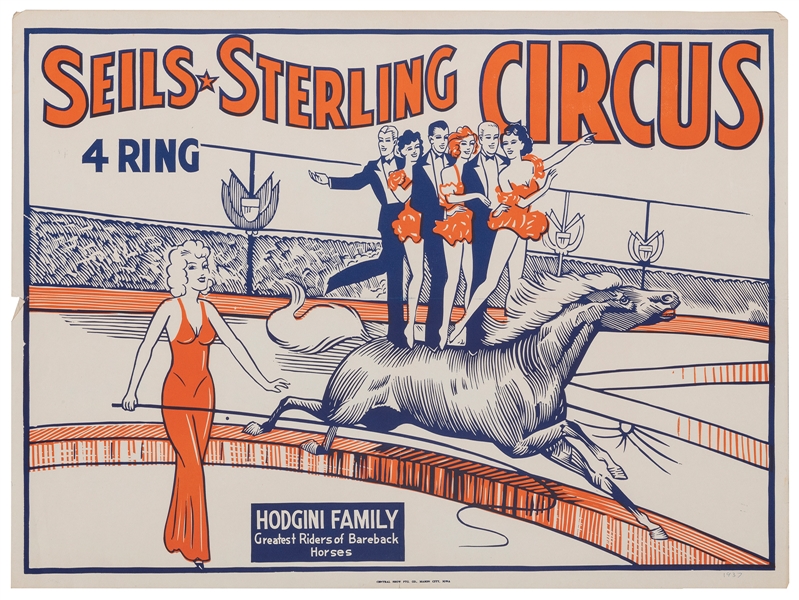  Seils-Sterling 4 Ring Circus / [Hodgini Family]. Mason City...