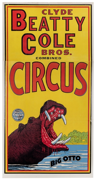  BUTLER, Roland. Clyde Beatty-Cole Bros. Combined Circus / B...