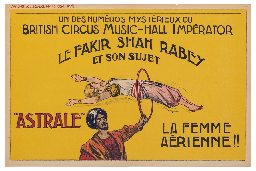  Cirque Theatre Imperator / La Femme Aerienne. Paris: Loui...