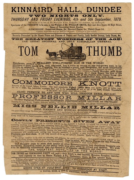  STRATTON, Charles Sherwood (“Tom Thumb”) (1838–1883). Tom T...