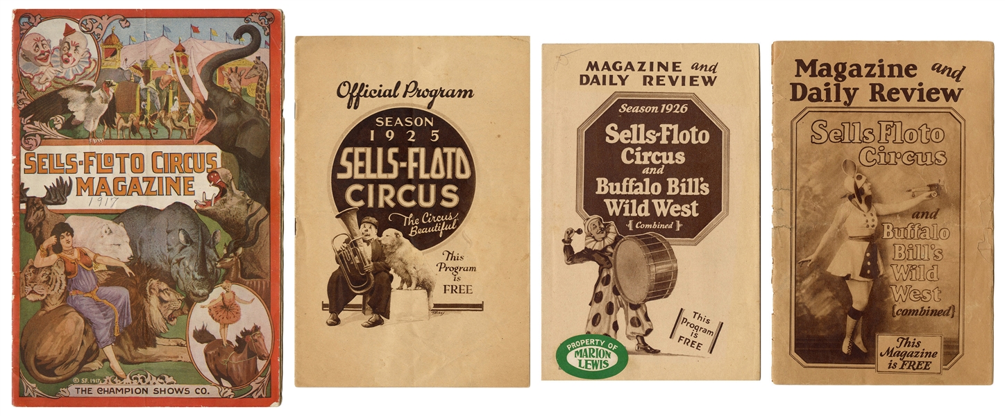  Lot of Sells-Floto Circus Magazines. Includes: Sells-Floto ...