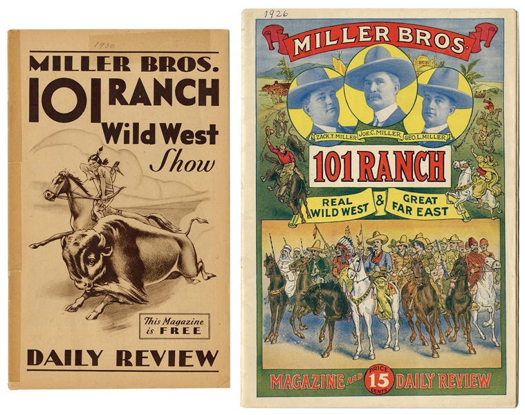  Pair of Miller Bros. 101 Ranch Magazines. Includes: 1926 pr...