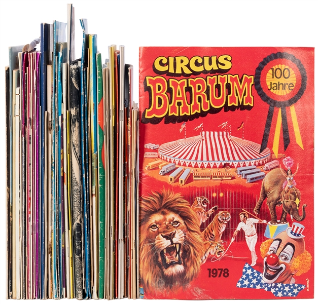  Large Lot of Circus Programs and Periodicals. Bulk 1970s/80...