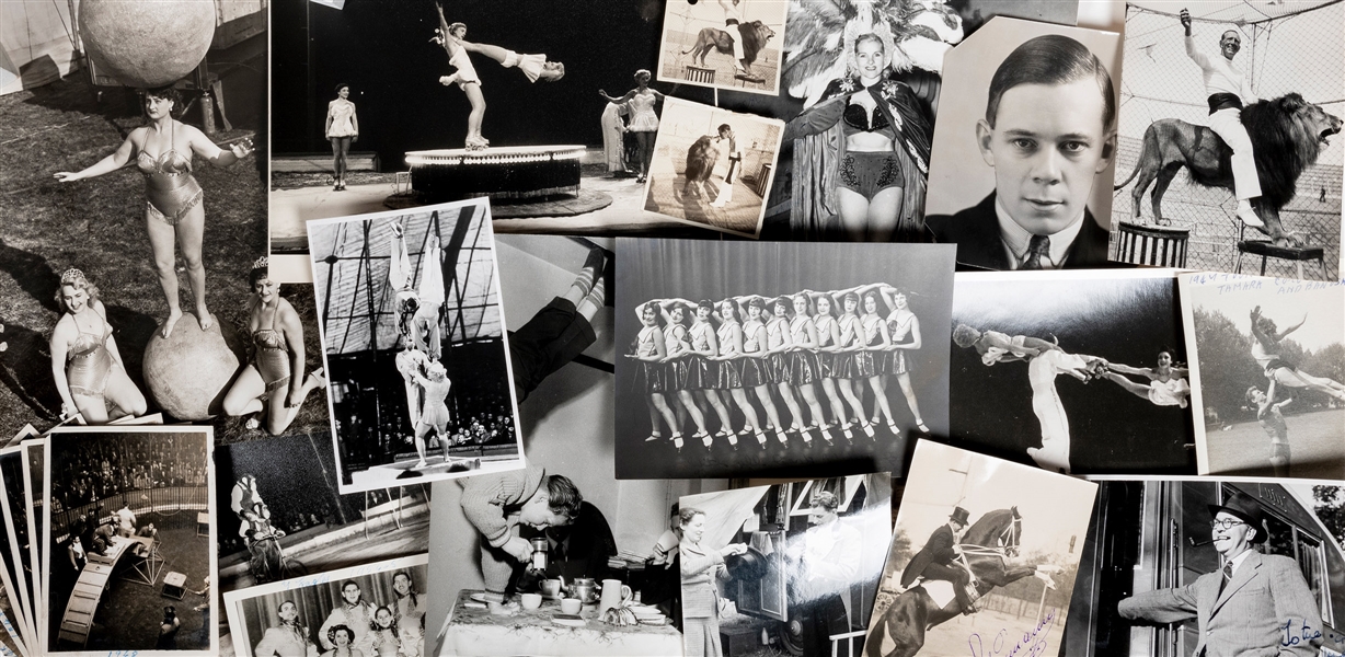  [Bertram Mills Circus] Large and Important Archive of Candi...