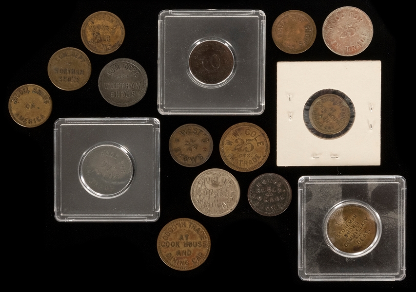  Collection of Circus and Carnival Trade, Midway, and Scrip ...