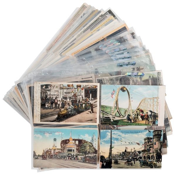  [CONEY ISLAND] Over 210 Coney Island Postcards. Many differ...