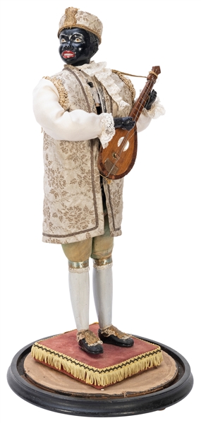  Musical Minstrel Mandolin Player Automaton. French(?), 19th...