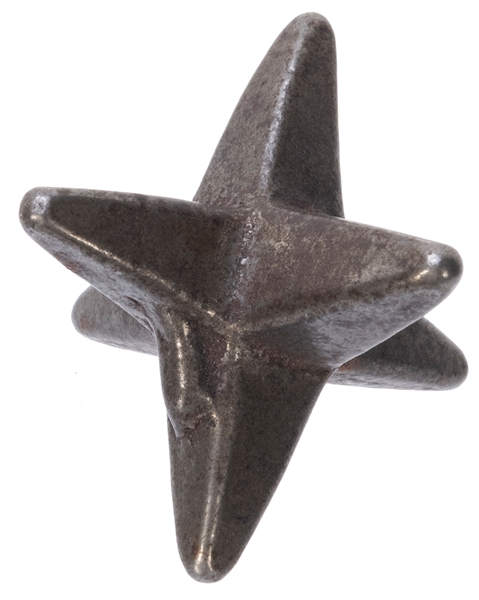 Lot Detail - Iron Caltrop. 19th century. 6–sided device thrown to the gr...