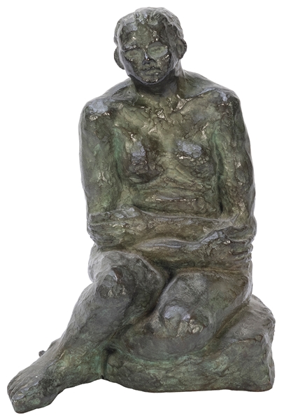 A 1965 Bronze Nude Sculpture, Signed “Krainer.” Heavy cast ...