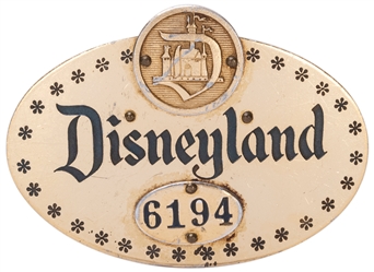  Disneyland Cast Member Pin. Disneyland, ca. 1950s. Very ear...