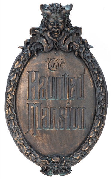  The Haunted Mansion Gate Plaque. Taken from original mold. ...