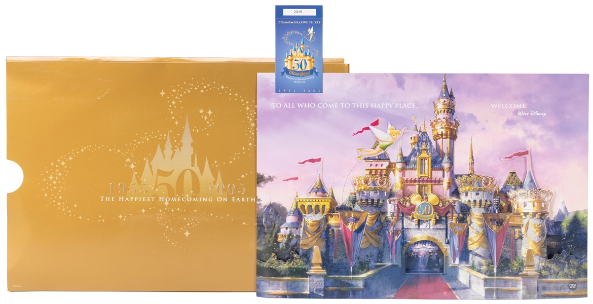  Disneyland 50th Anniversary Commemorative Passport. Issued ...