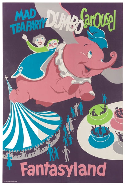 ARONSON, Bjorn. Mad Tea Party Dumbo Carousel / Fantasyland....