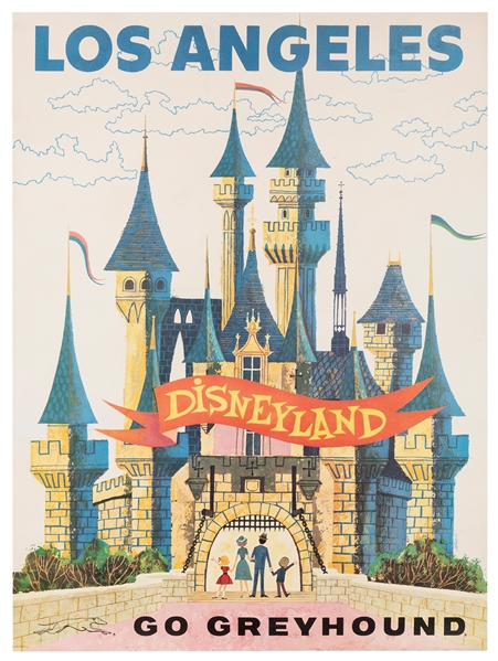  NAGER. Greyhound / Los Angeles - Disneyland. Circa 1960s. O...