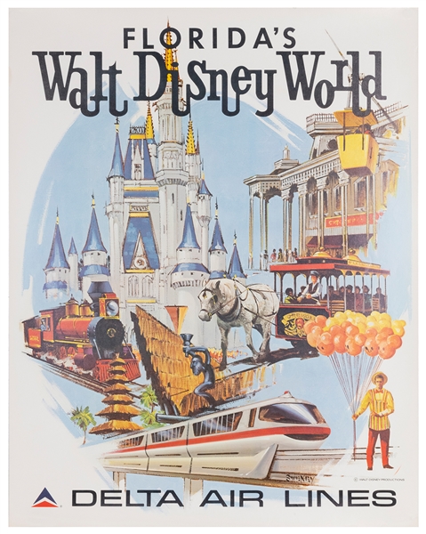  SWENEY, Fred. Delta Air Lines / Walt Disney World. Circa 19...