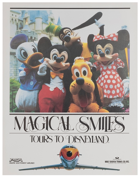  Pacific Southwest Airlines / Disneyland “Magical Smiles” To...