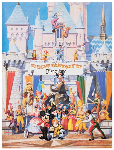  Disneyland Circus Fantasy Posters. Walt Disney Company, 198...