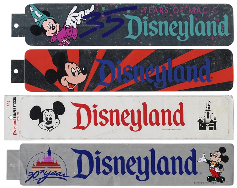  Lot of 16 unused Disneyland and Disney World bumper sticker...