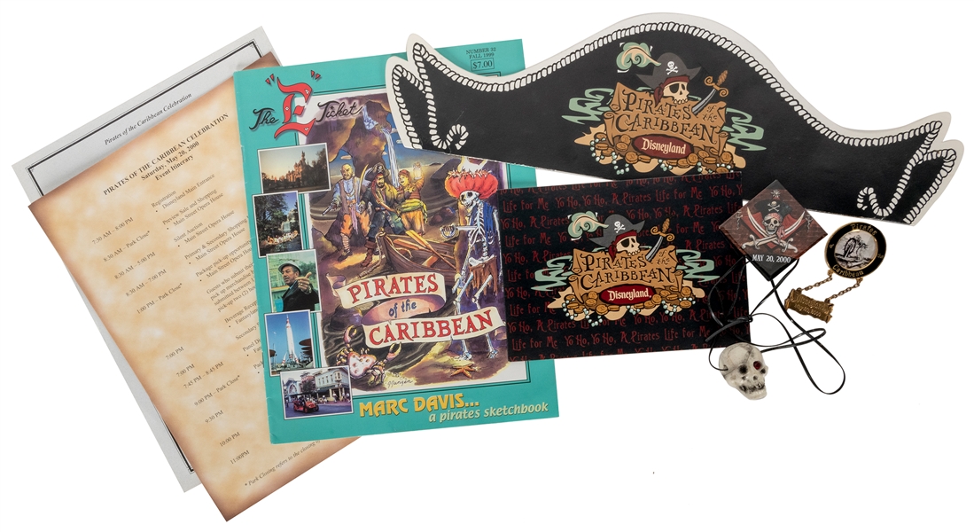  Lot of 7 Pirates of the Caribbean Celebration Event Items. ...
