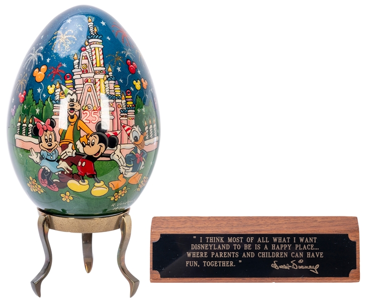  VANDERGRIFT, R. (American). Disneyland Egg. Mickey, Minnie,...