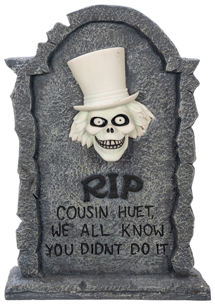  Big Fig The Haunted Mansion Cousin Huet Lighted Tombstone. ...