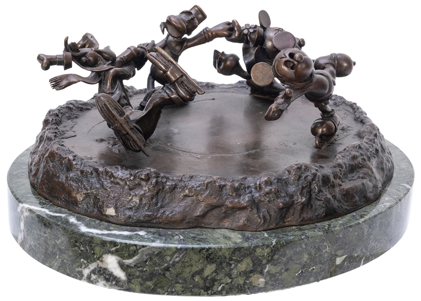  Hudson Chilmark “Crack the Whip” Figurine. Bronze. Mickey, ...