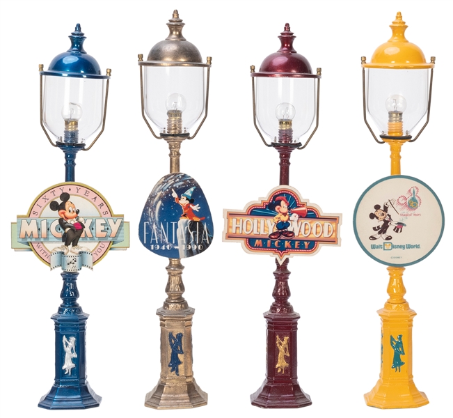  Collection of Pride Lines Disney Lamps. Four lamps. Height ...