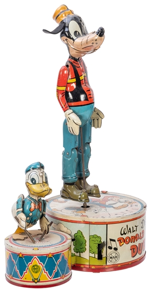  Marx Donald Duck Duet Tin Wind-Up Toy. Louis Marx, 1946. Li...
