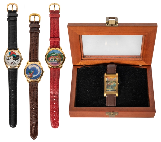  Lot of Four Limited Edition Watches. Includes Mickey as ban...