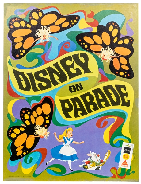  Disney on Parade. Walt Disney Productions, 1960s. Offset li...