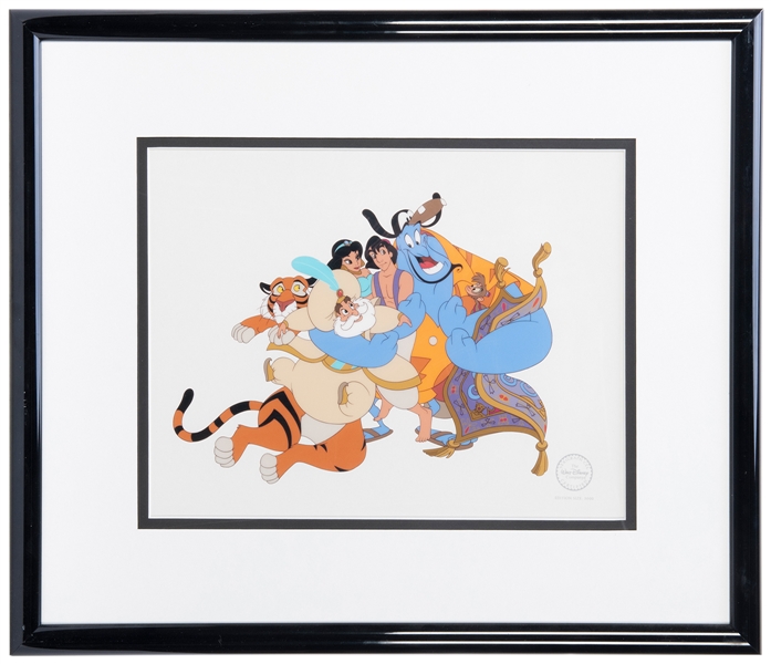  Aladdin “Big Hug” Animation Cel. Hand-painted animation cel...