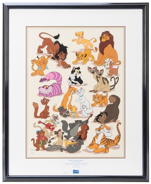  Disney’s Famous Felines. Walt Disney Art Classics, 1998. Se...