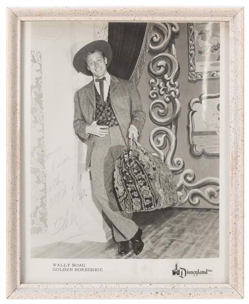  Wally Boag “Pecos Bill” Inscribed and Signed Photograph. Di...
