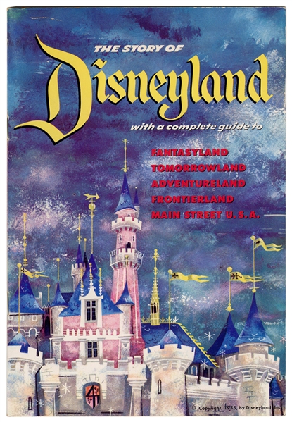  The Story of Disneyland. 1955. Booklet, staple-bound glossy...