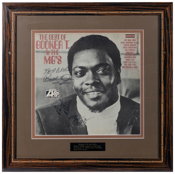  Booker T. and the M.G.’s The Best of…Album Display. Signed ...