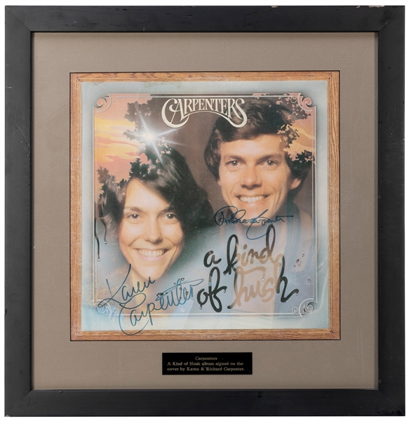  The Carpenters A Kind of Hush Album Display. Signed in blue...