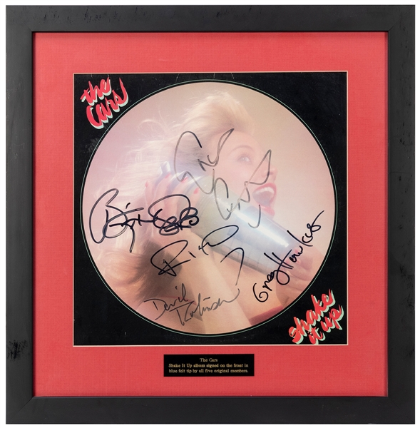  The Cars Shake It Up Display. Signed by Ric Ocasek, Elliot ...