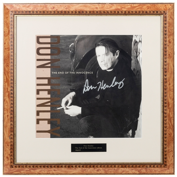  Don Henley The End of Innocence Album Display. Signed in si...
